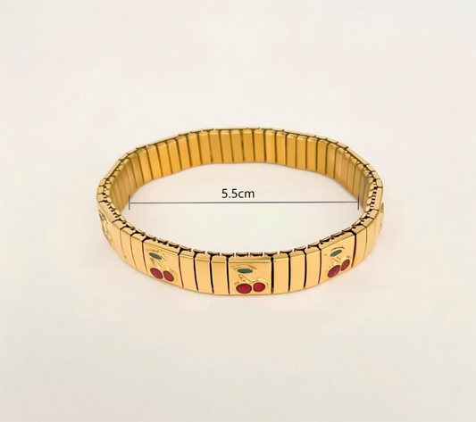 Brazalete Cereza Dorado