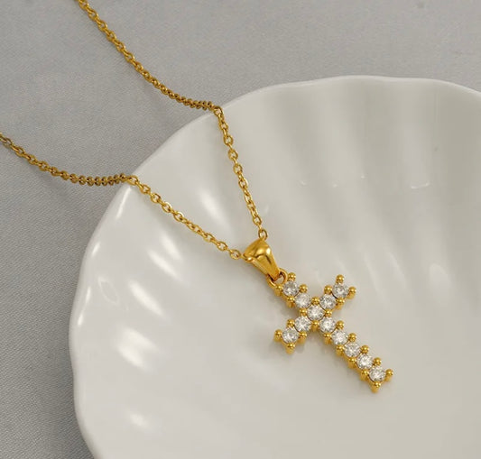 Collar de Cruz Brillos