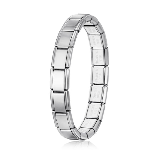 Brazalete Italiano Plateado