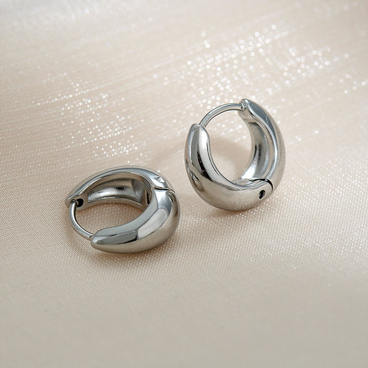 Arracadas Lissa 10mm Plateado