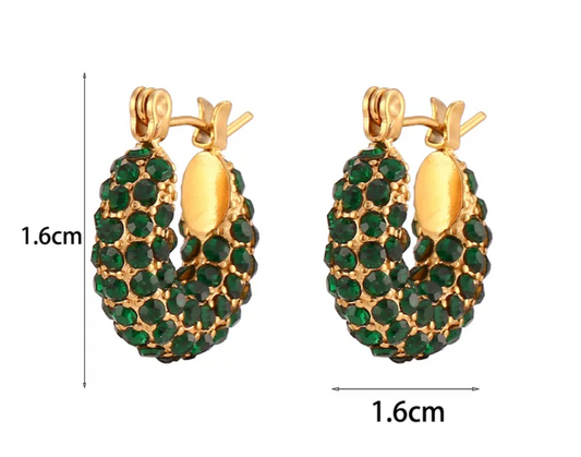 Arracadas Briggitte Verdes