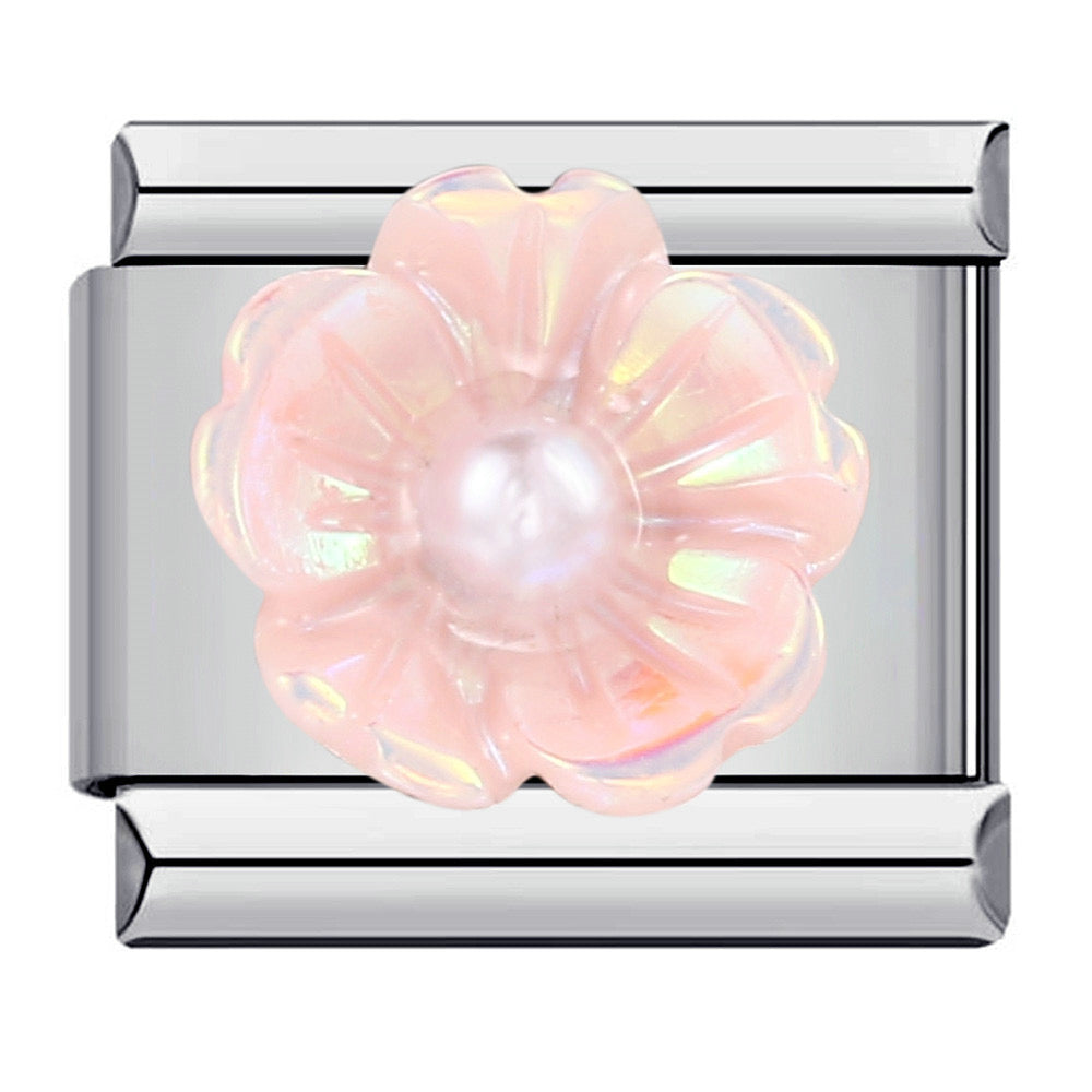 Charm Italiano Flor Rosa