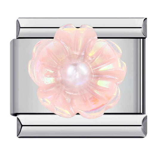 Charm Italiano Flor Rosa