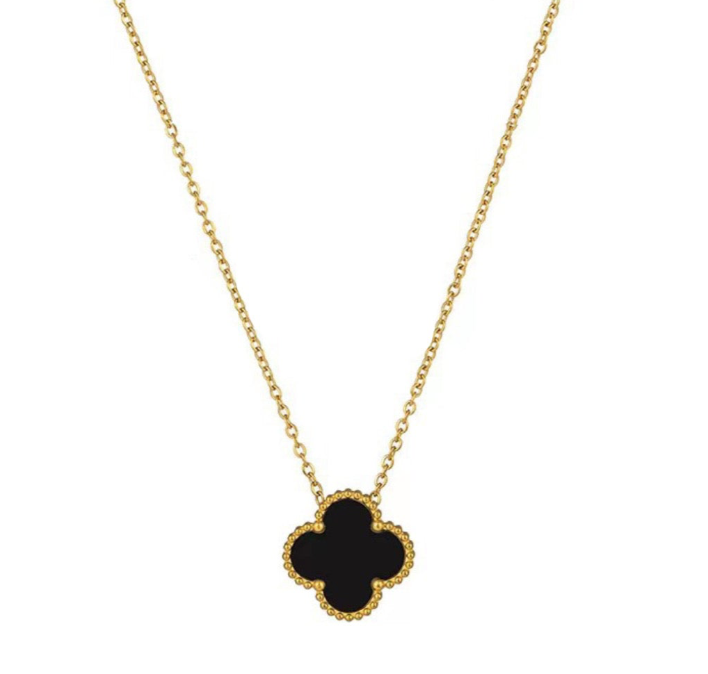 Collar Trébol Negro