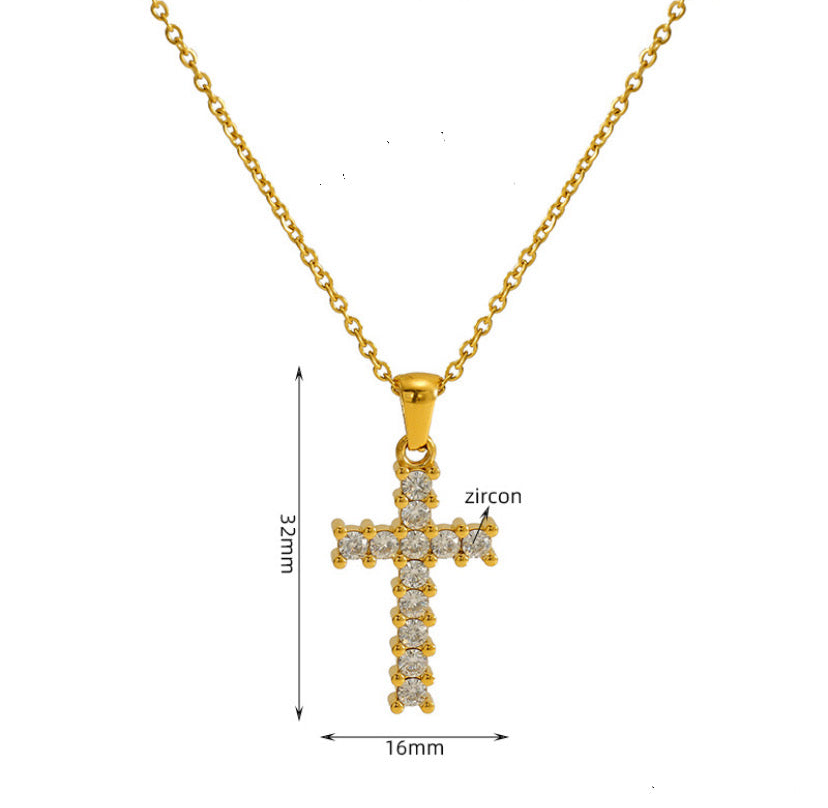 Collar de Cruz Brillos