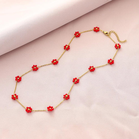Collar Gina Rojo