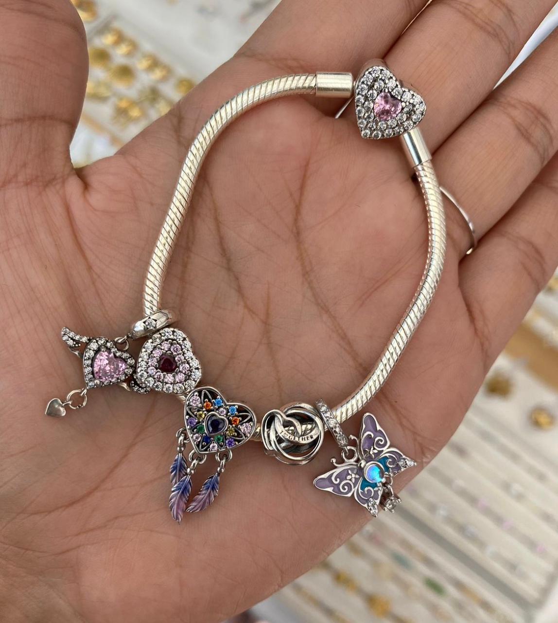 Arma Tu Pulsera Chapada En Plata