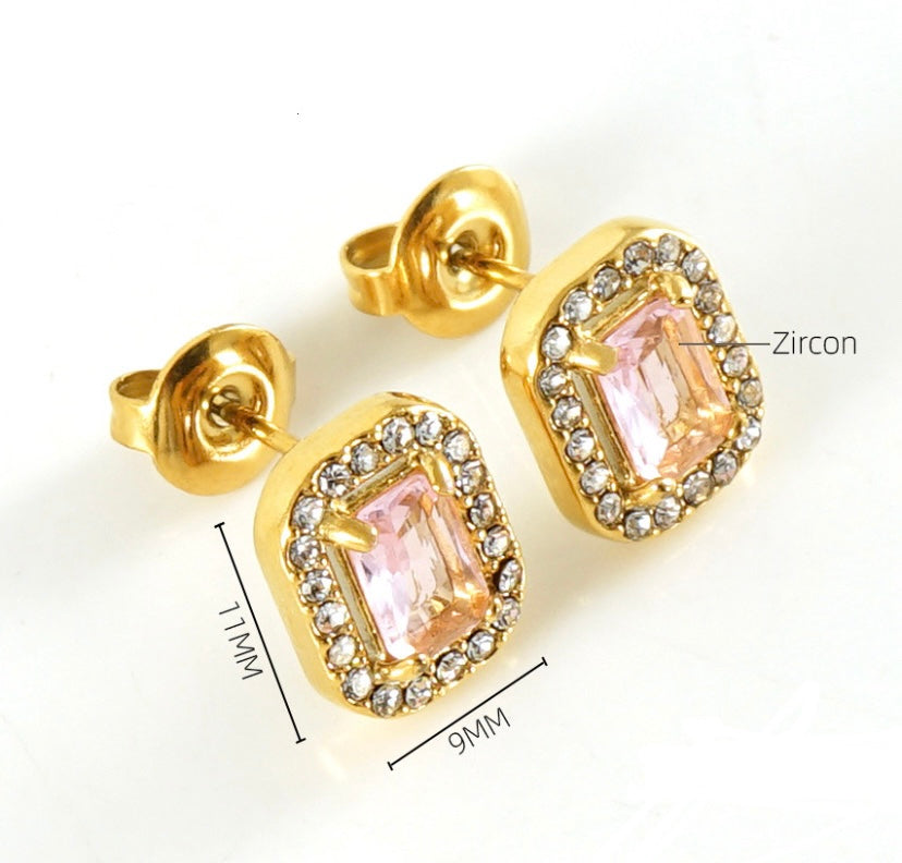 Aretes Amara Rectangulares