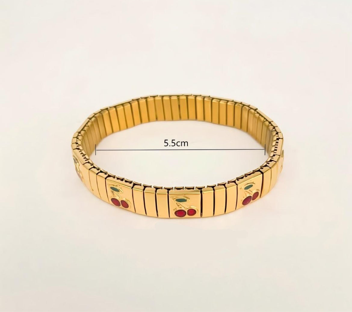 Brazalete Cereza Dorado