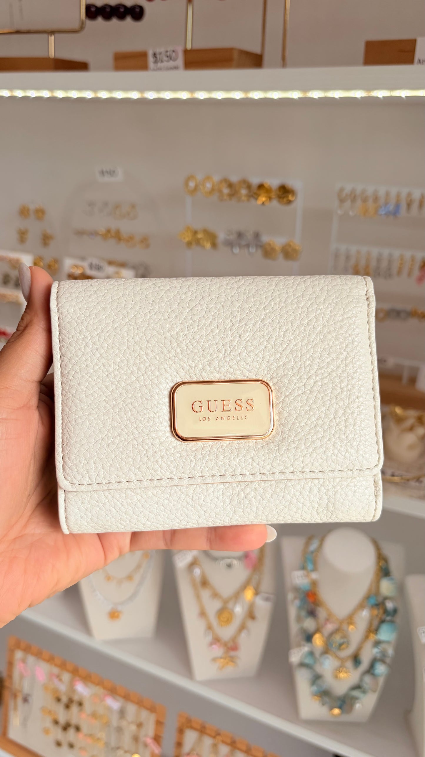 Cartera Dama Blanco Perla Guess