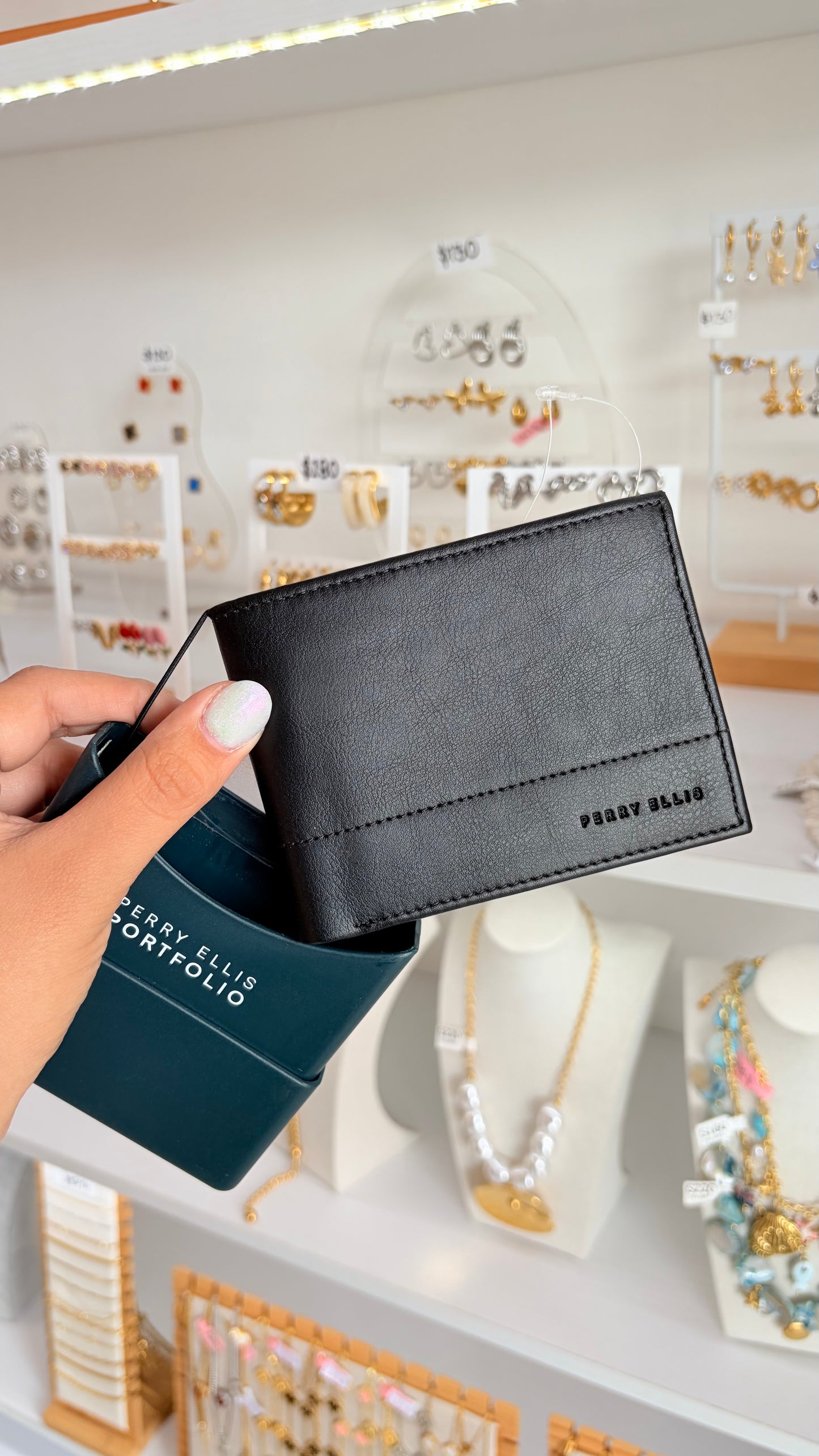 Cartera Caballero Negro Perry Ellis