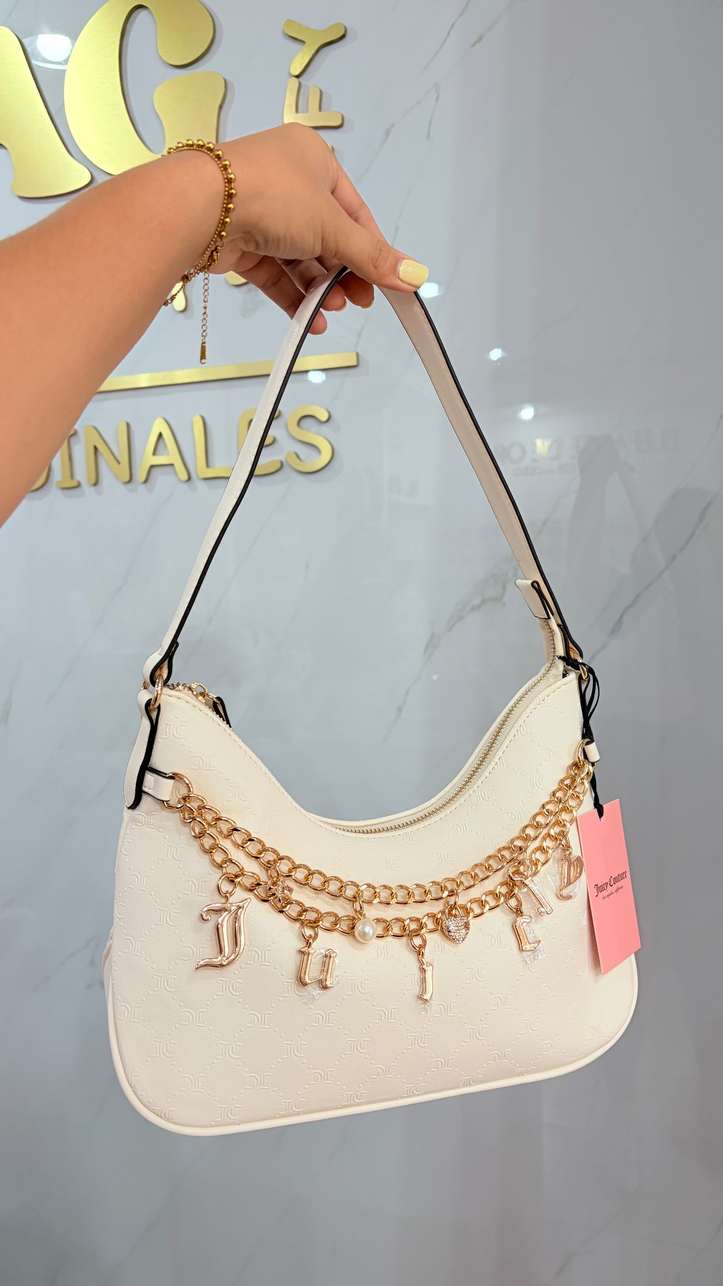 Bolsa Dama Blanca Perla Juicy Couture￼
