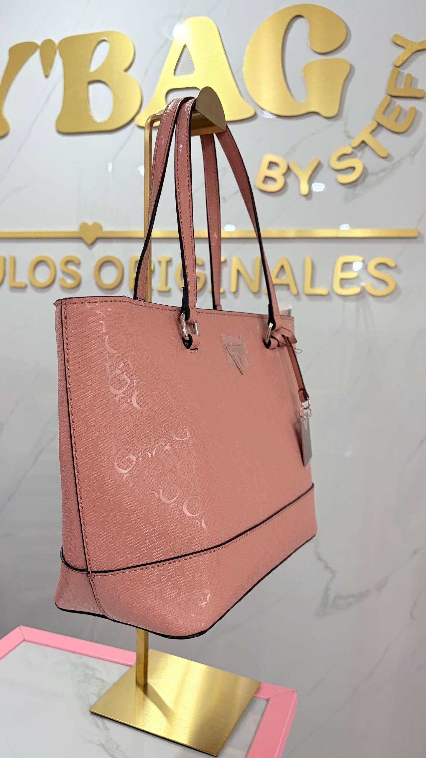 Bolsa Dama Tote Nude Guess