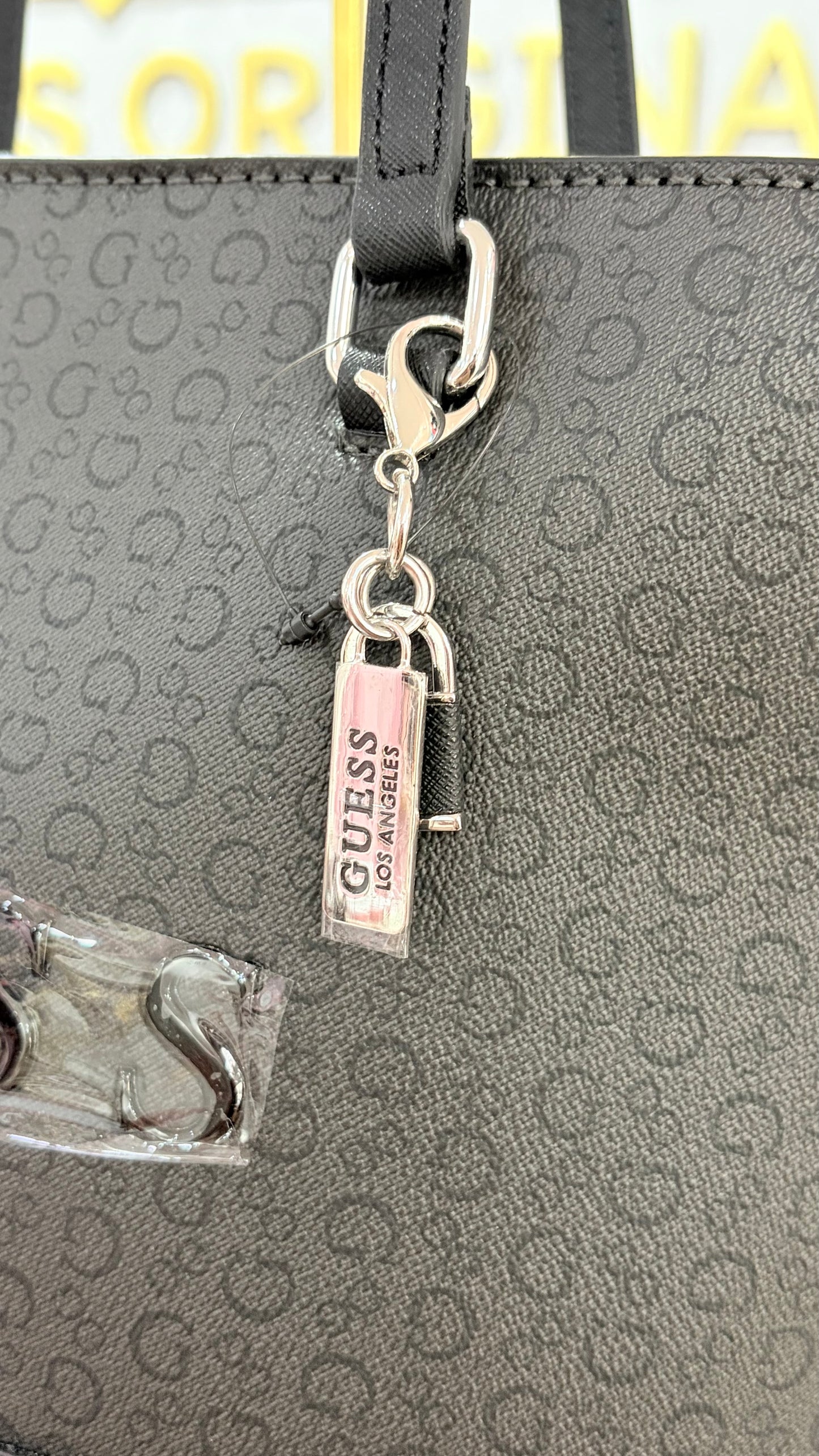Bolsa Dama Tote Negra Guess