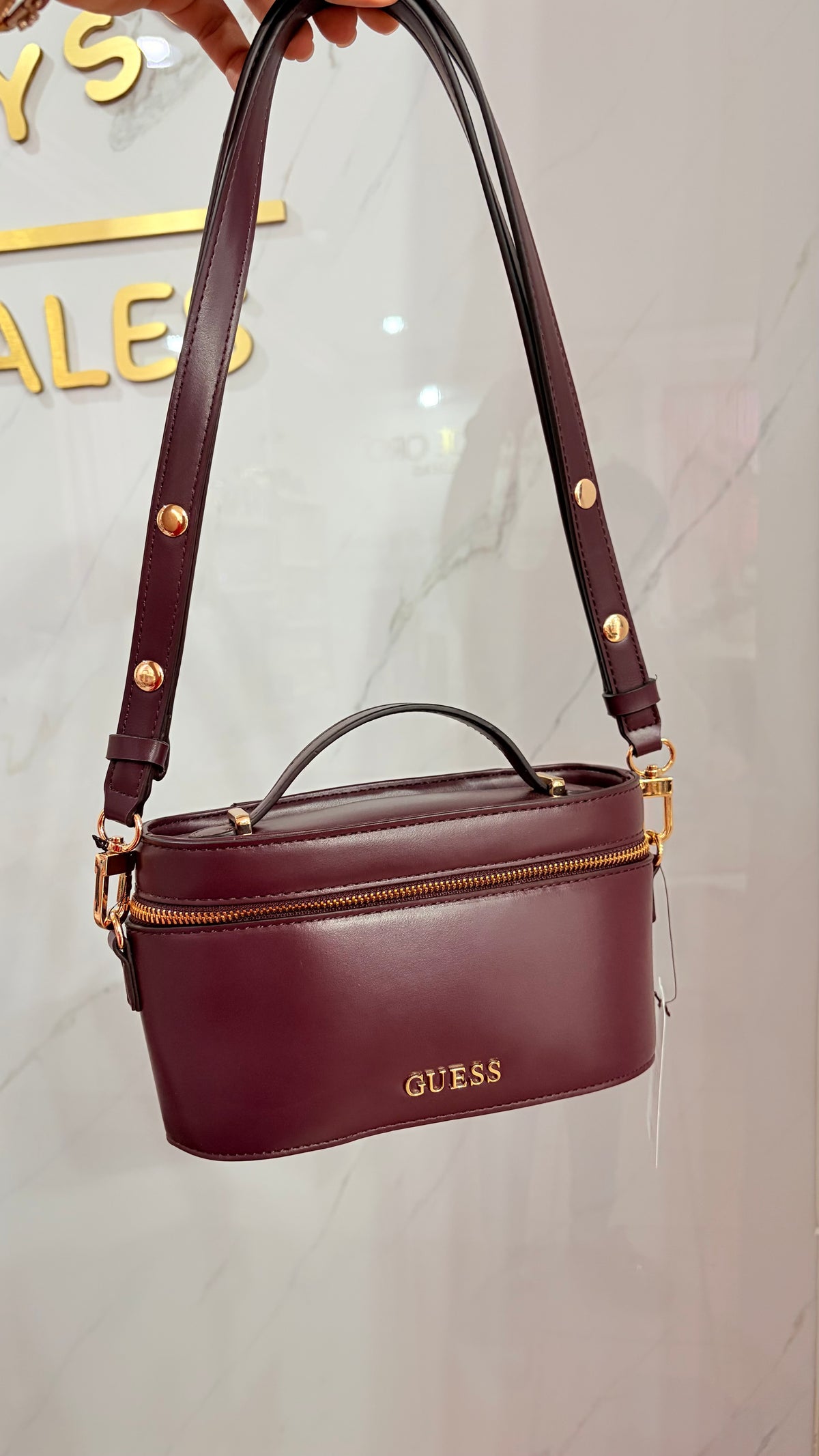 Bolsa Dama Chocolate Guess