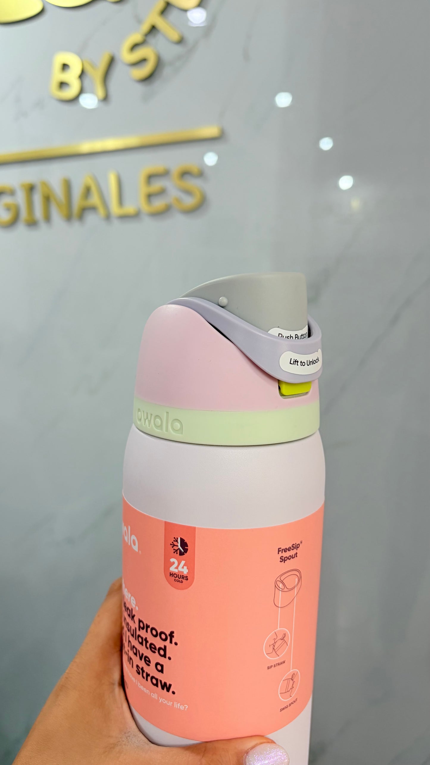Termo Gris Y Morado 945ml Owala