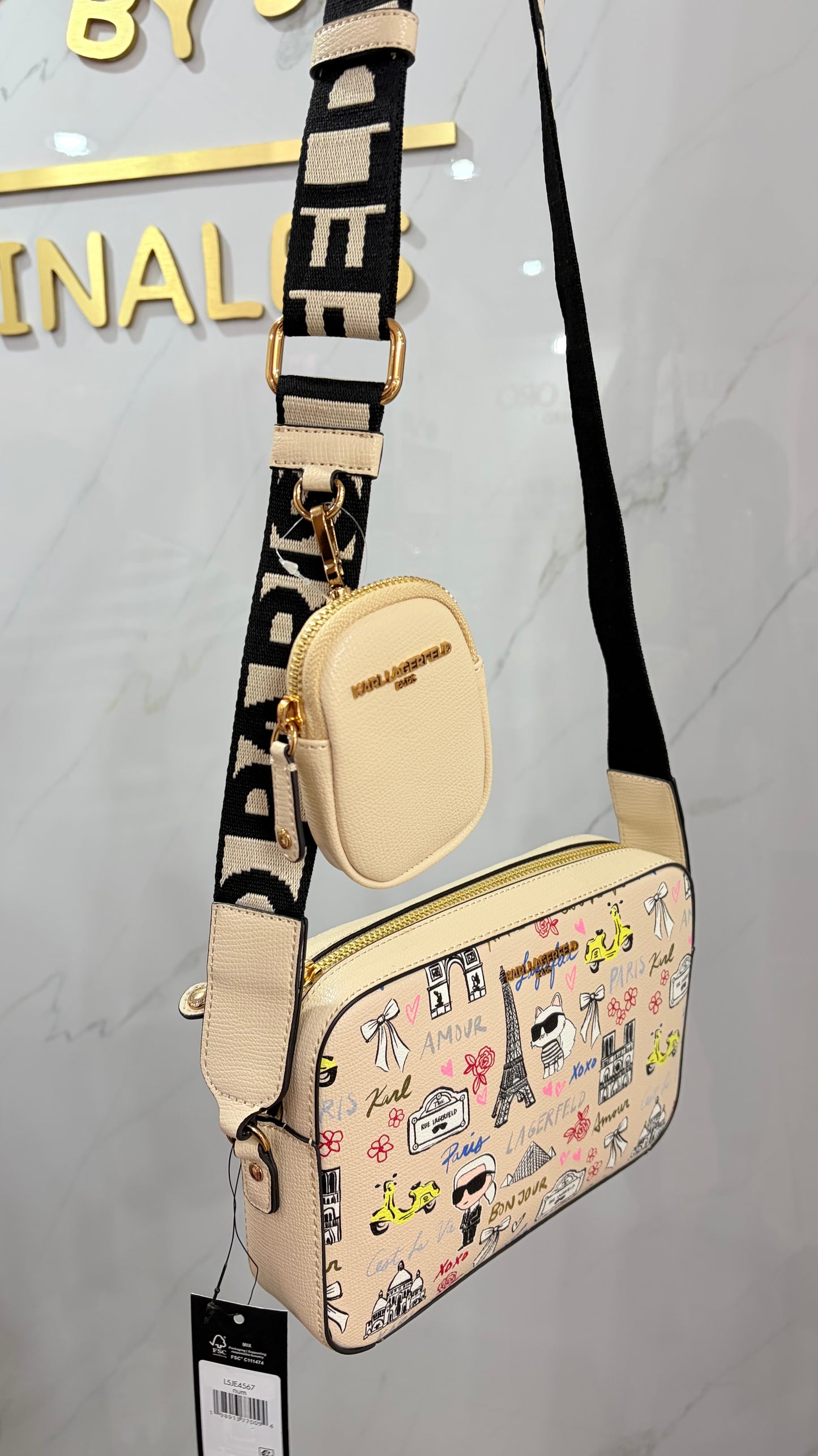 Bolsa Dama Beige Karl Lagerfeld