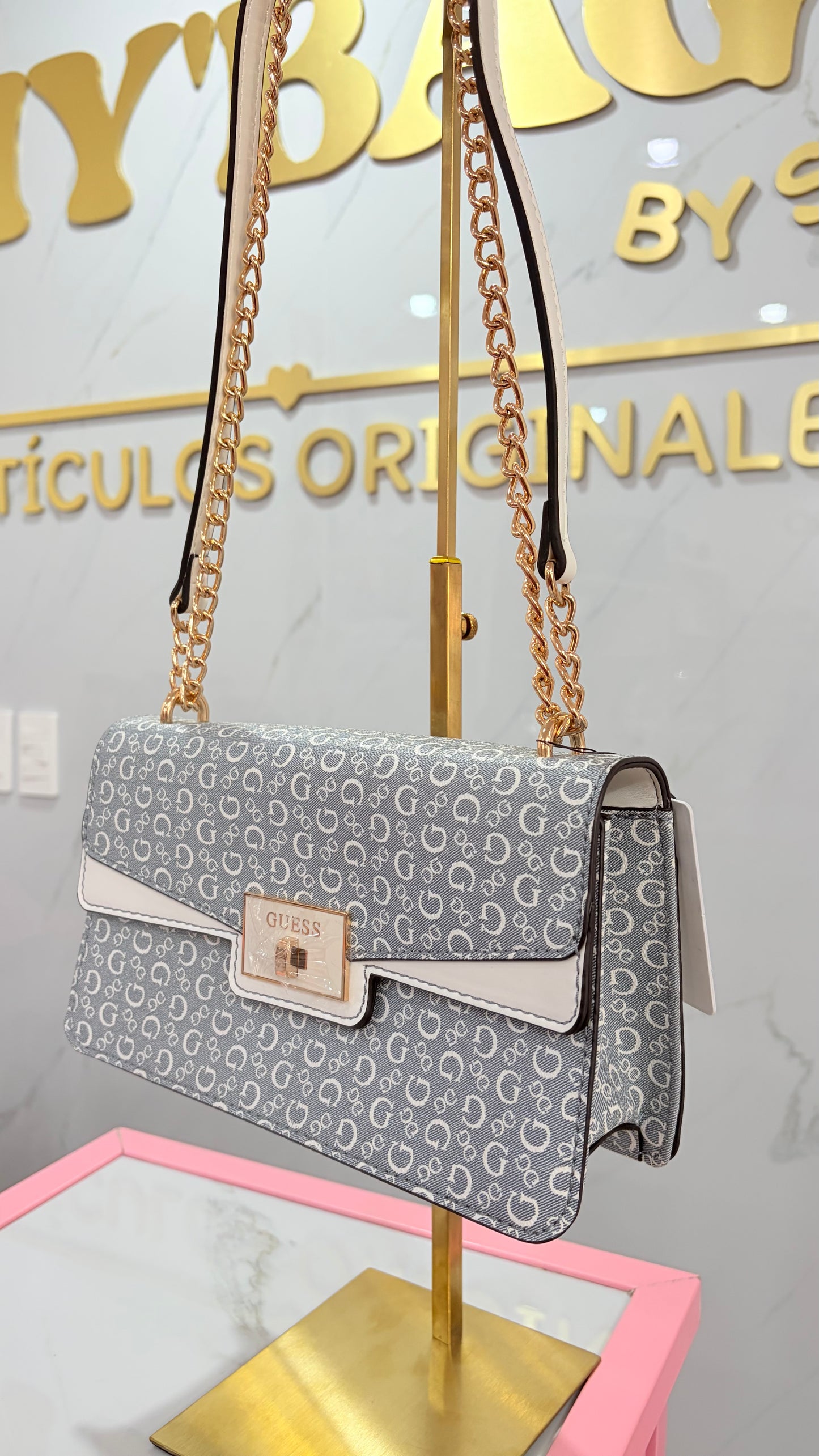 Bolsa Dama Crossbody Azul Guess