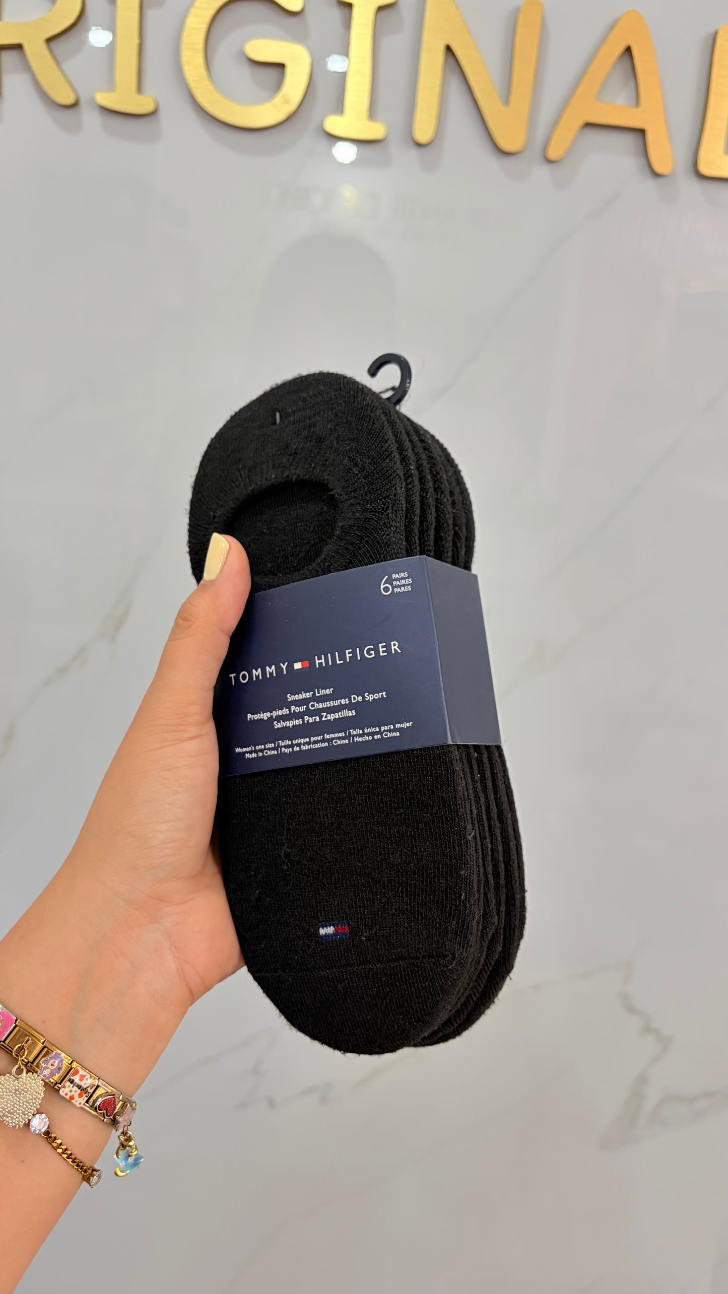 Calcetas Dama Negro Tommy Hilfiger