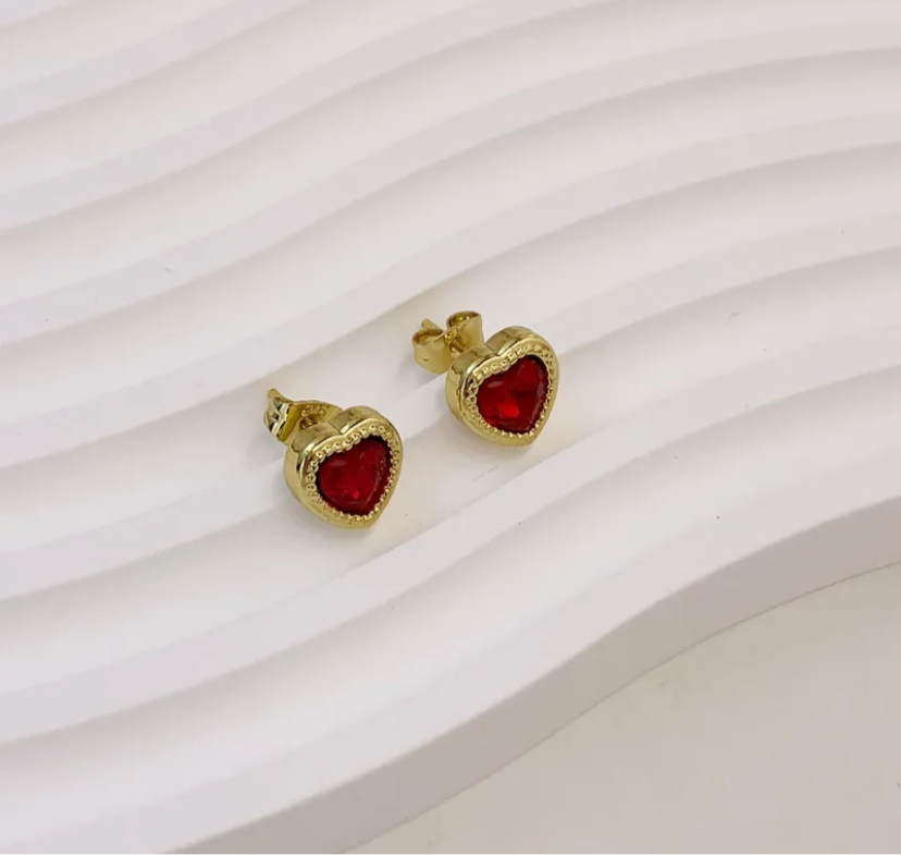 Aretes Amari Rojo