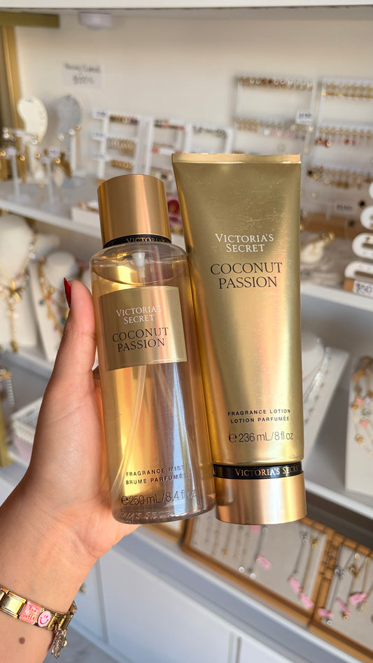 Dúo body mist y crema Coconut Passion Victoria’s Secret