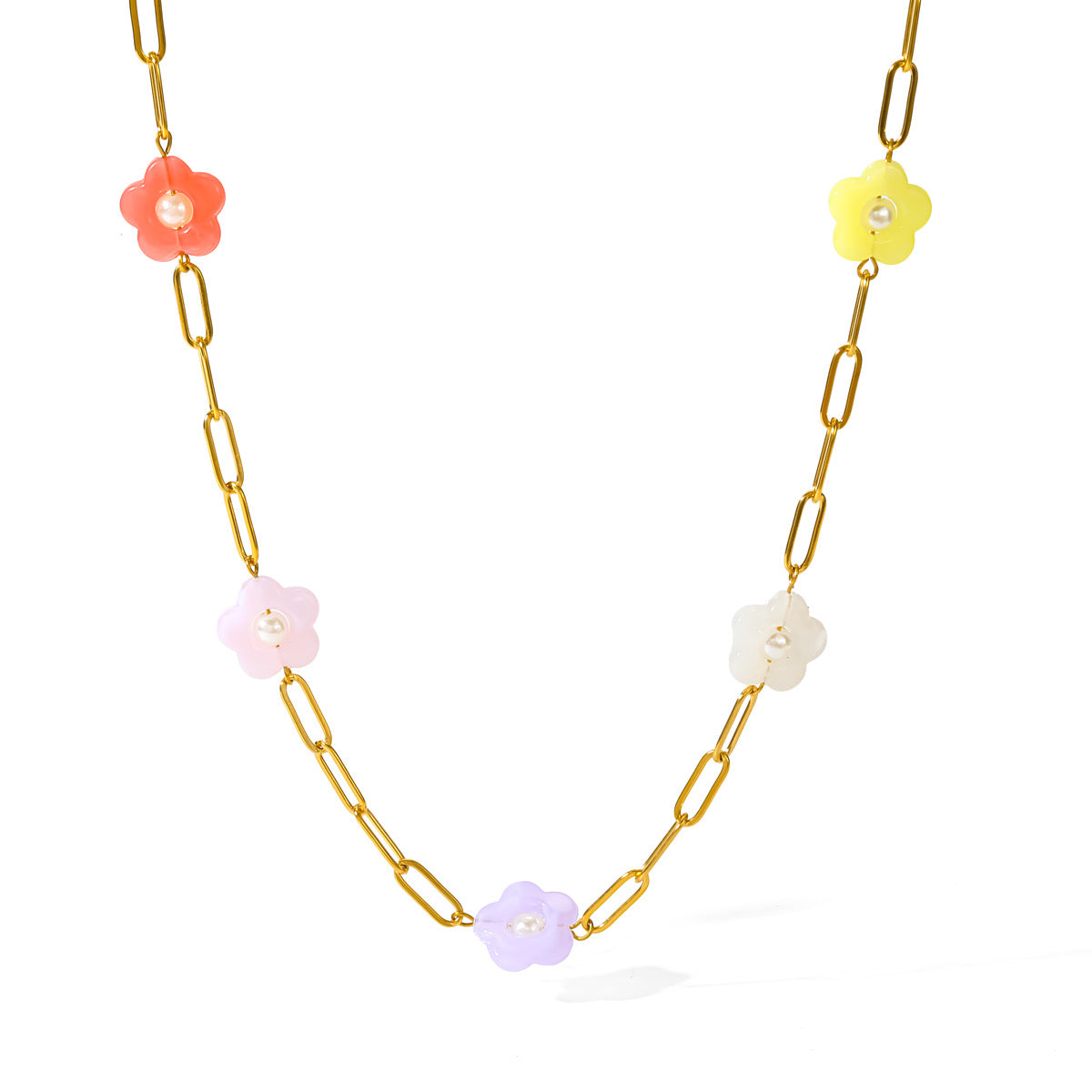 Collar Flores De Colores