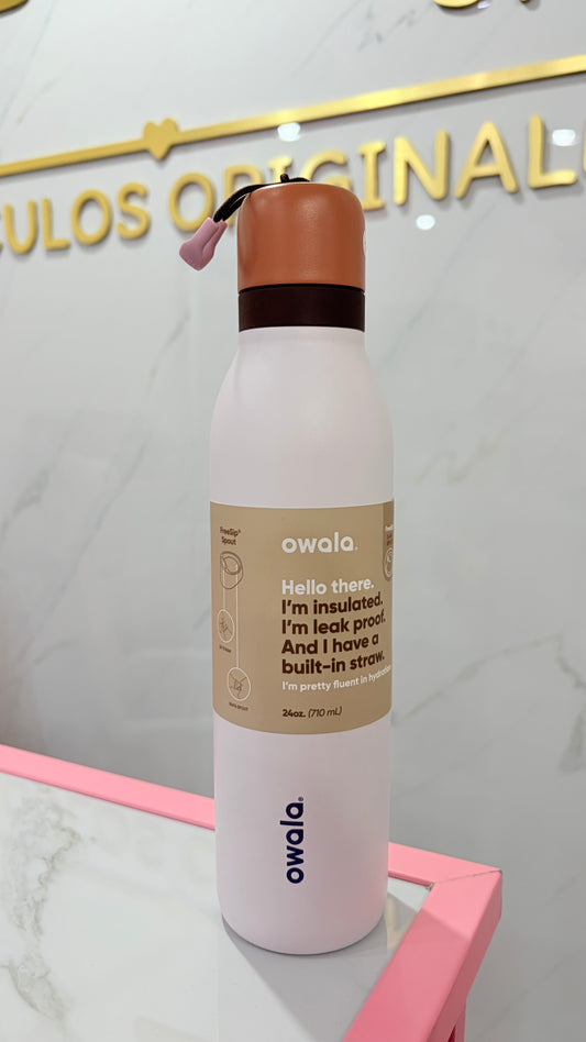Termo Gris Y Marrón 710ml Owala