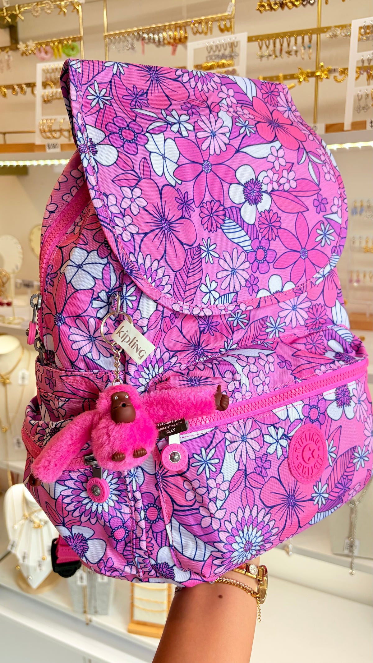 Mochila Rosa Grande Kippling