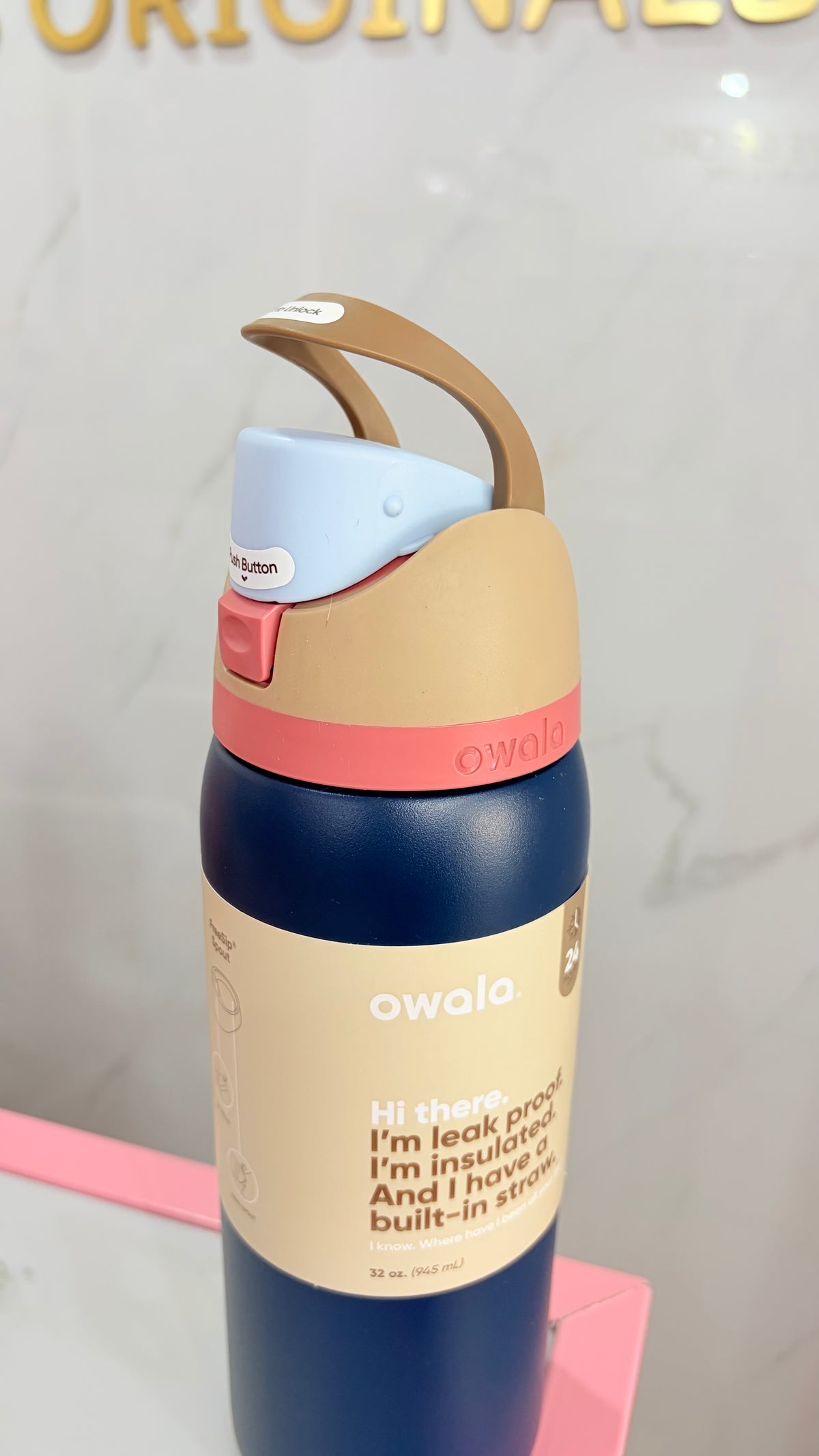 Termo Azul Y Rosa 945 ml Owala