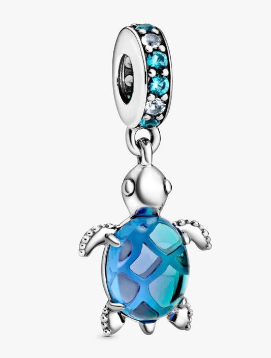 Charm Chapado Tortuga Azul