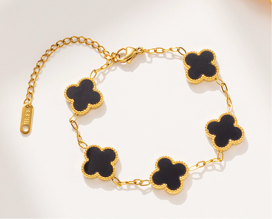 Pulsera Trébol Negro