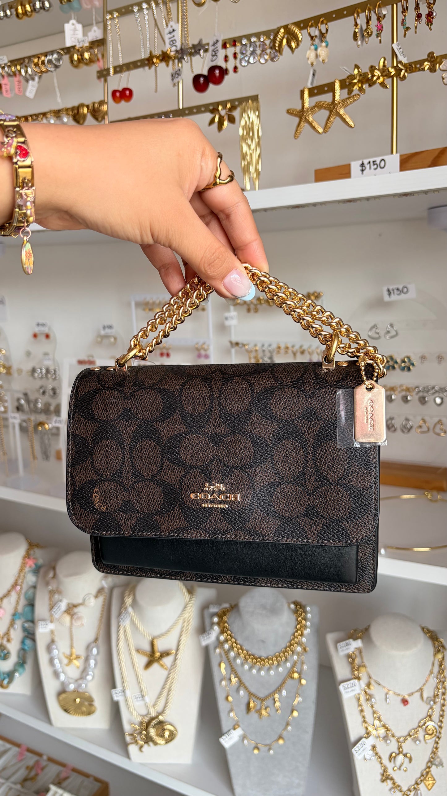Bolsa Mini Klare Chocolate Coach