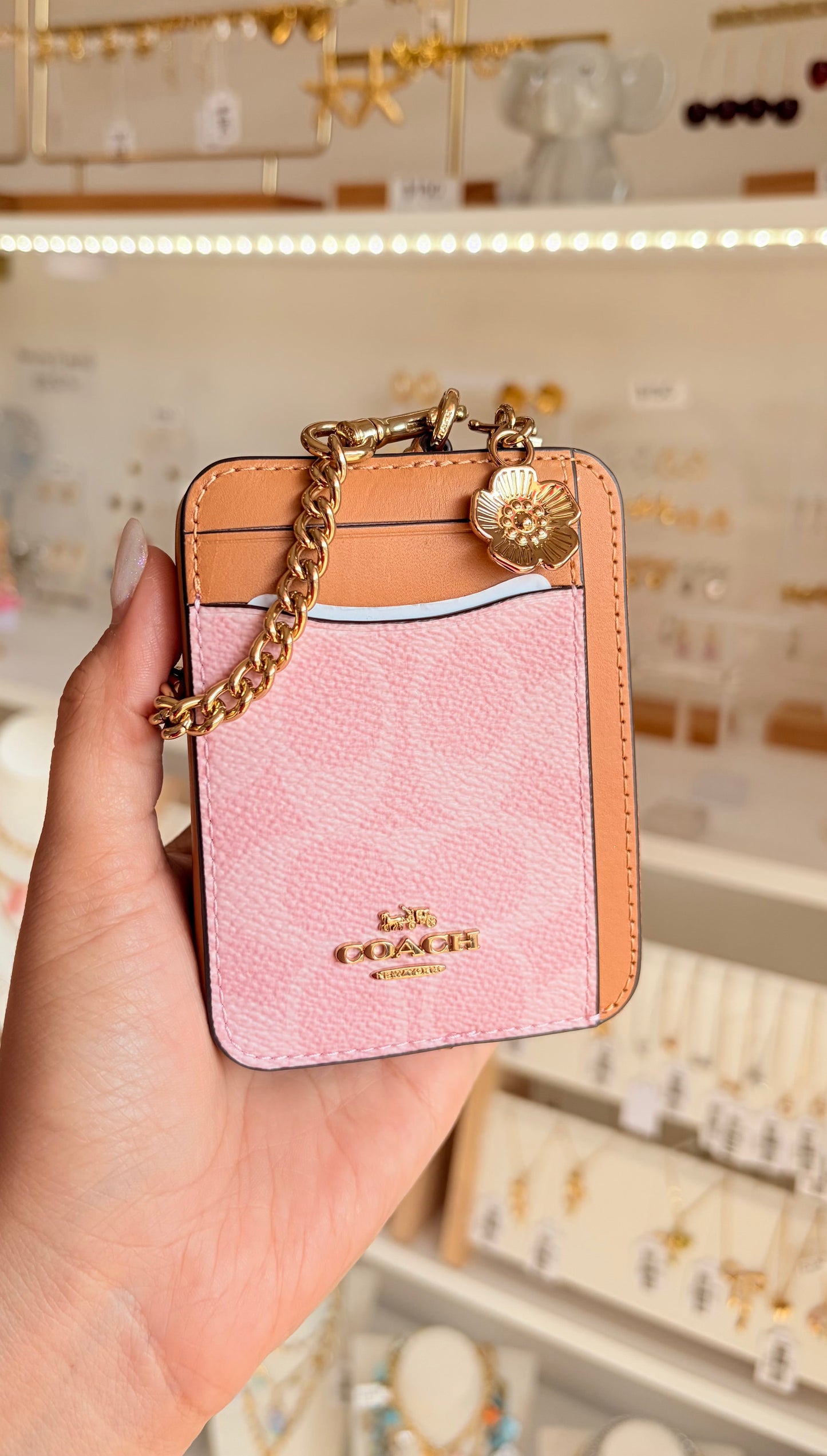Zip Card Case Rosa Coach