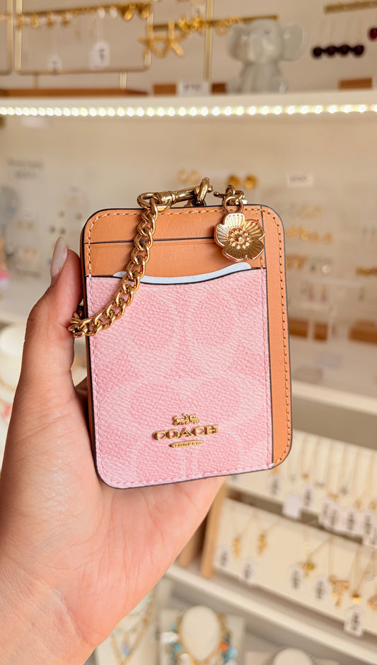 Zip Card Case Rosa Coach