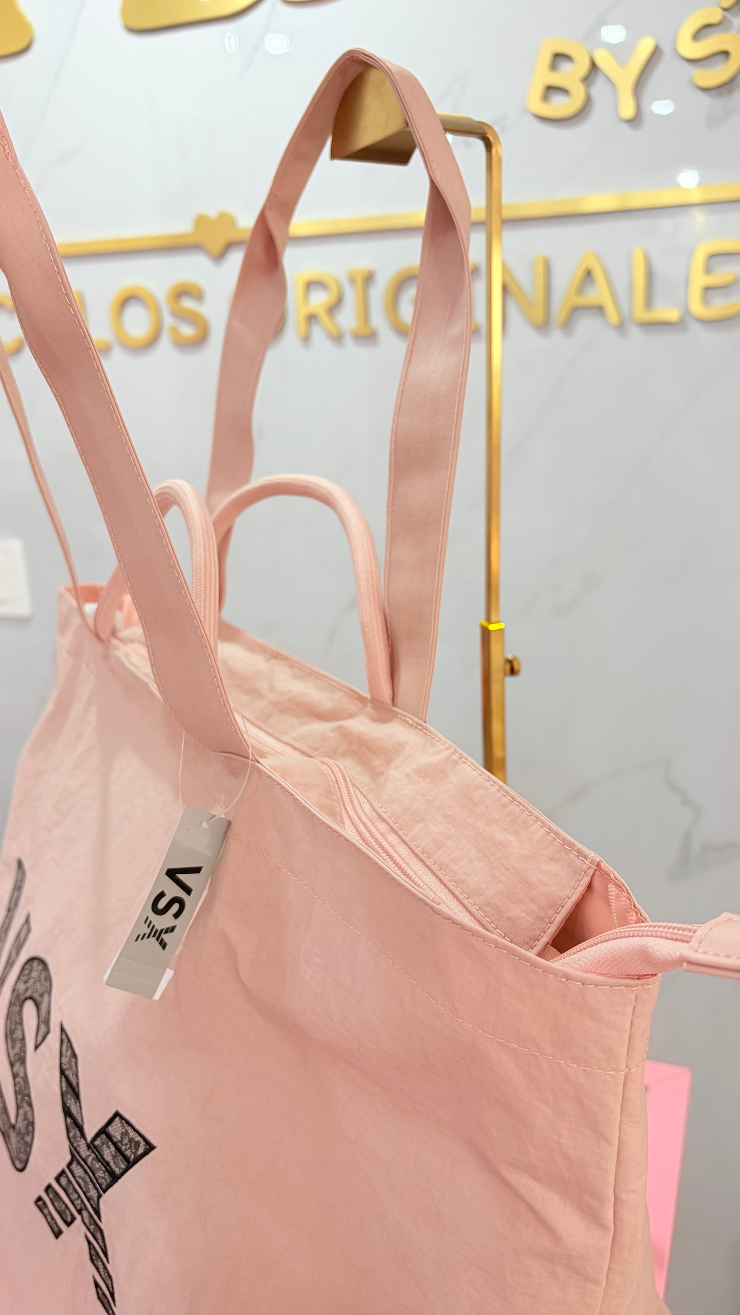 Bolsa Dama Tote Maxi Rosa Victoria’s Secret