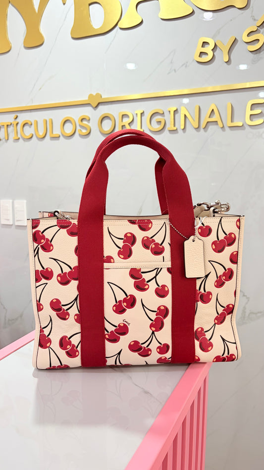 Bolsa Dama Tote Smith Cerezas🍒 Coach