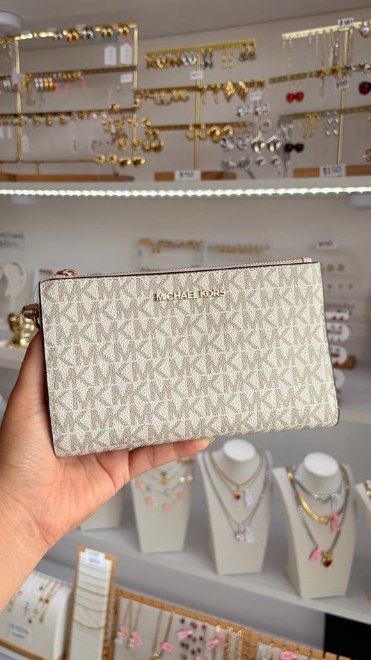 Cartera Dama Rosa Y Vainilla ￼Michael Kors