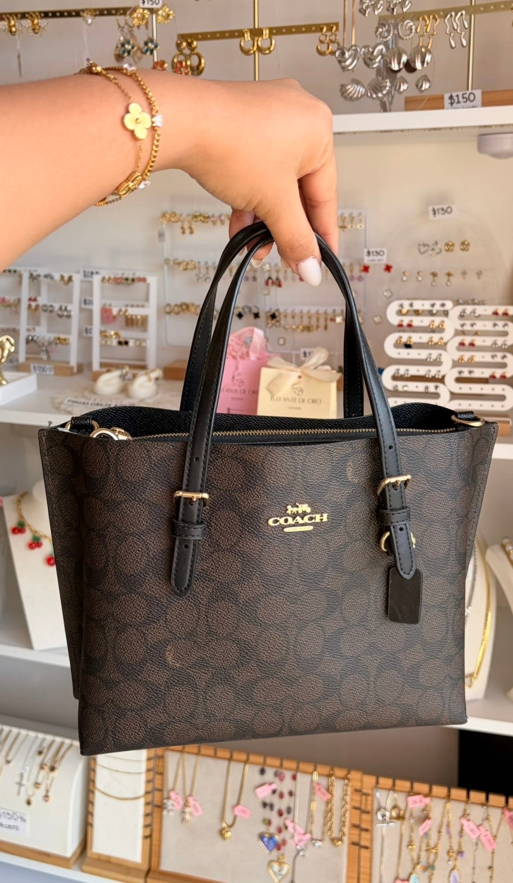 Bolsa Mollie 25 Chocolate Coach