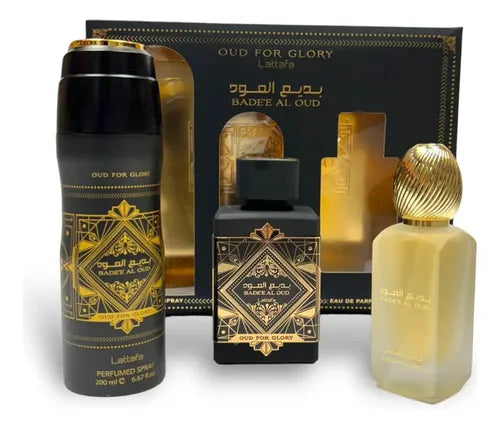 Perfume Caballero Bade’e Al Oud Negro Our For Glory Lattafa