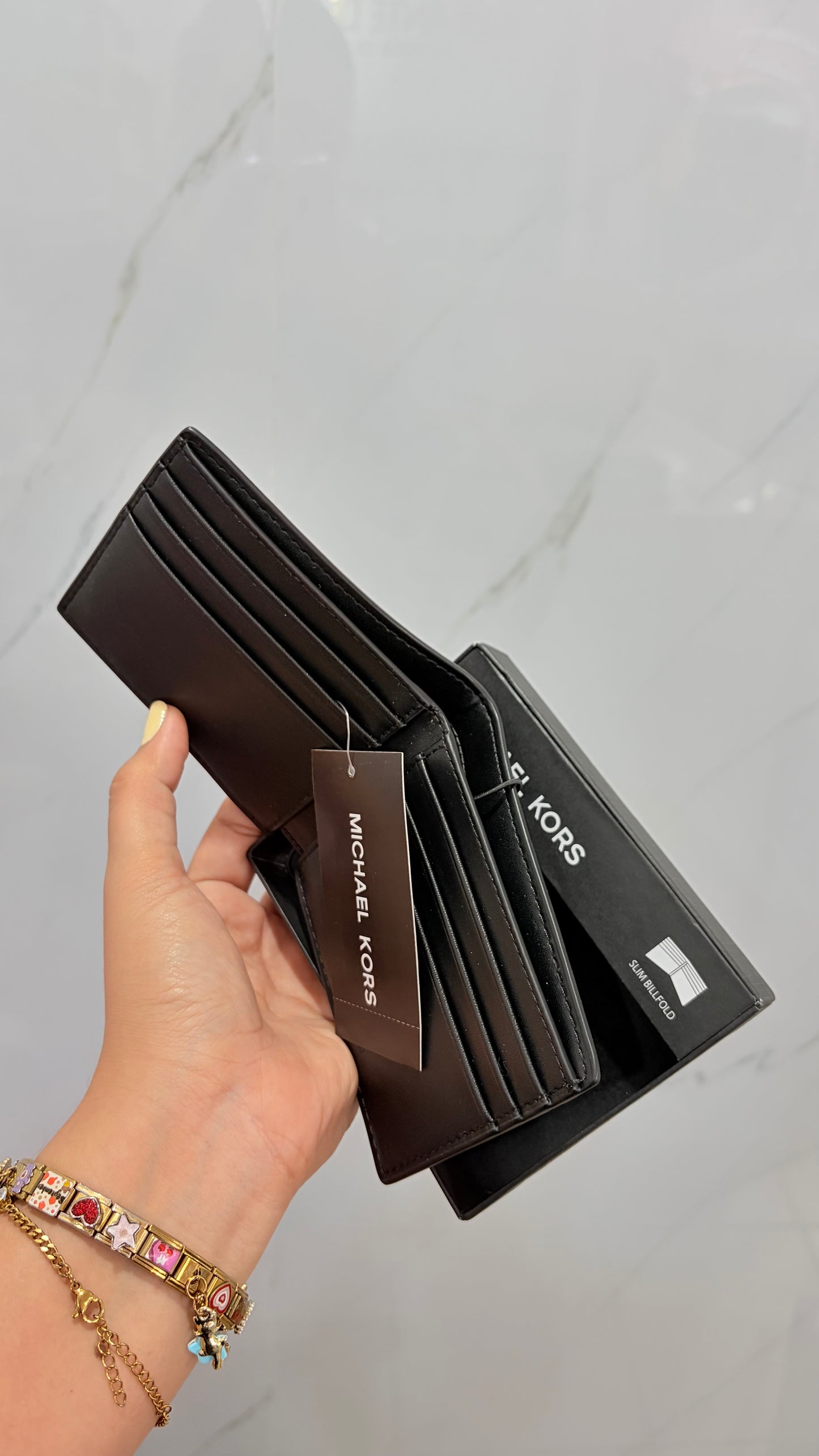 Cartera Caballero Negro Michael Kors