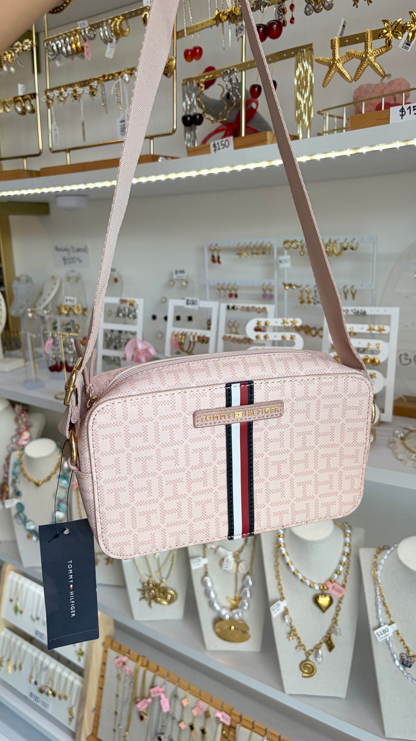 Bolsa Dama Crossbody Rosa Tommy Hilfiger