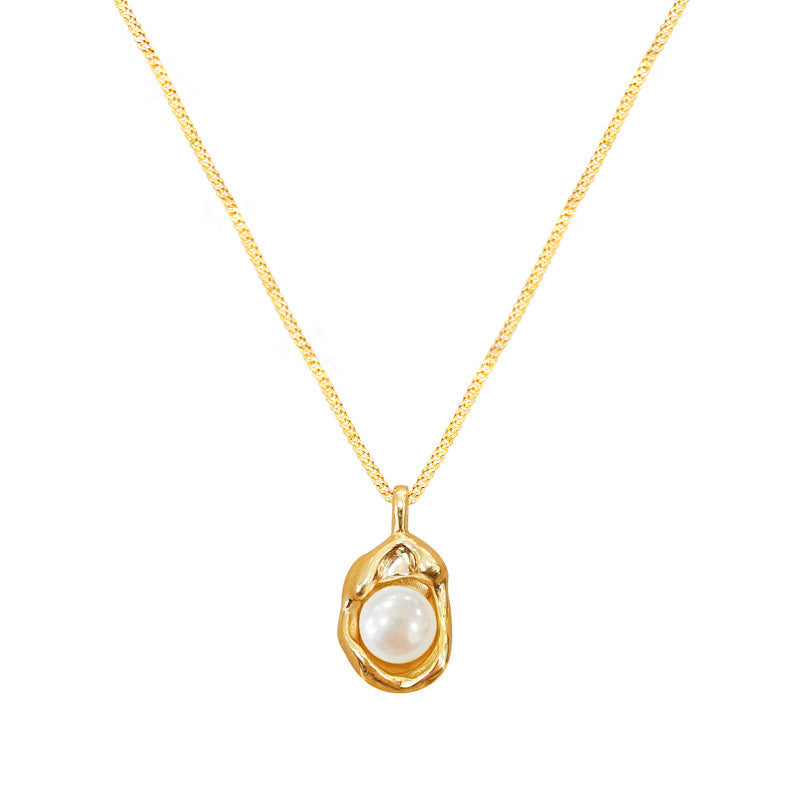 Collar Mar Concha Con Perla