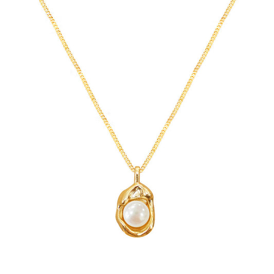 Collar Mar Concha Con Perla