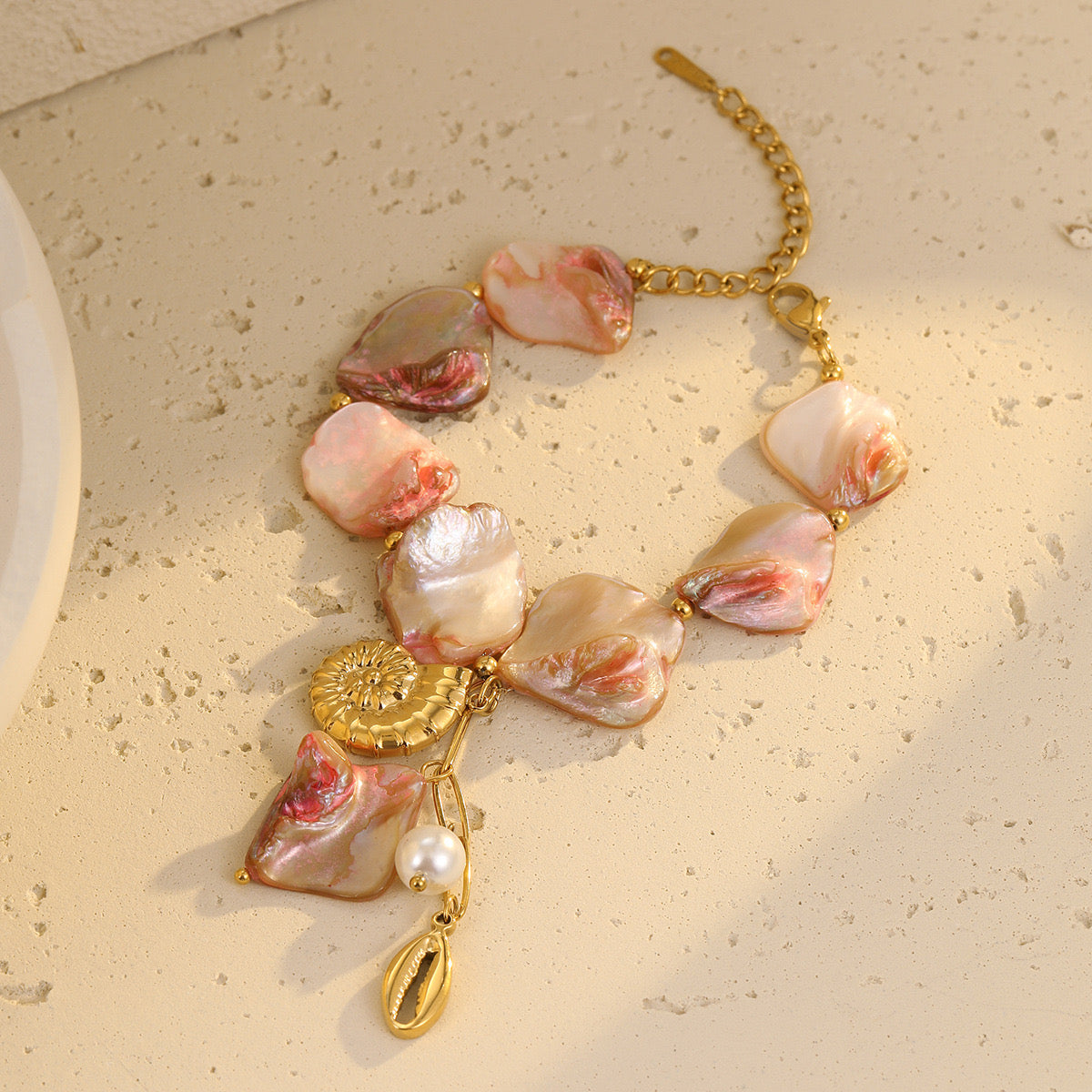Pulsera Maxi Rosa Caracola