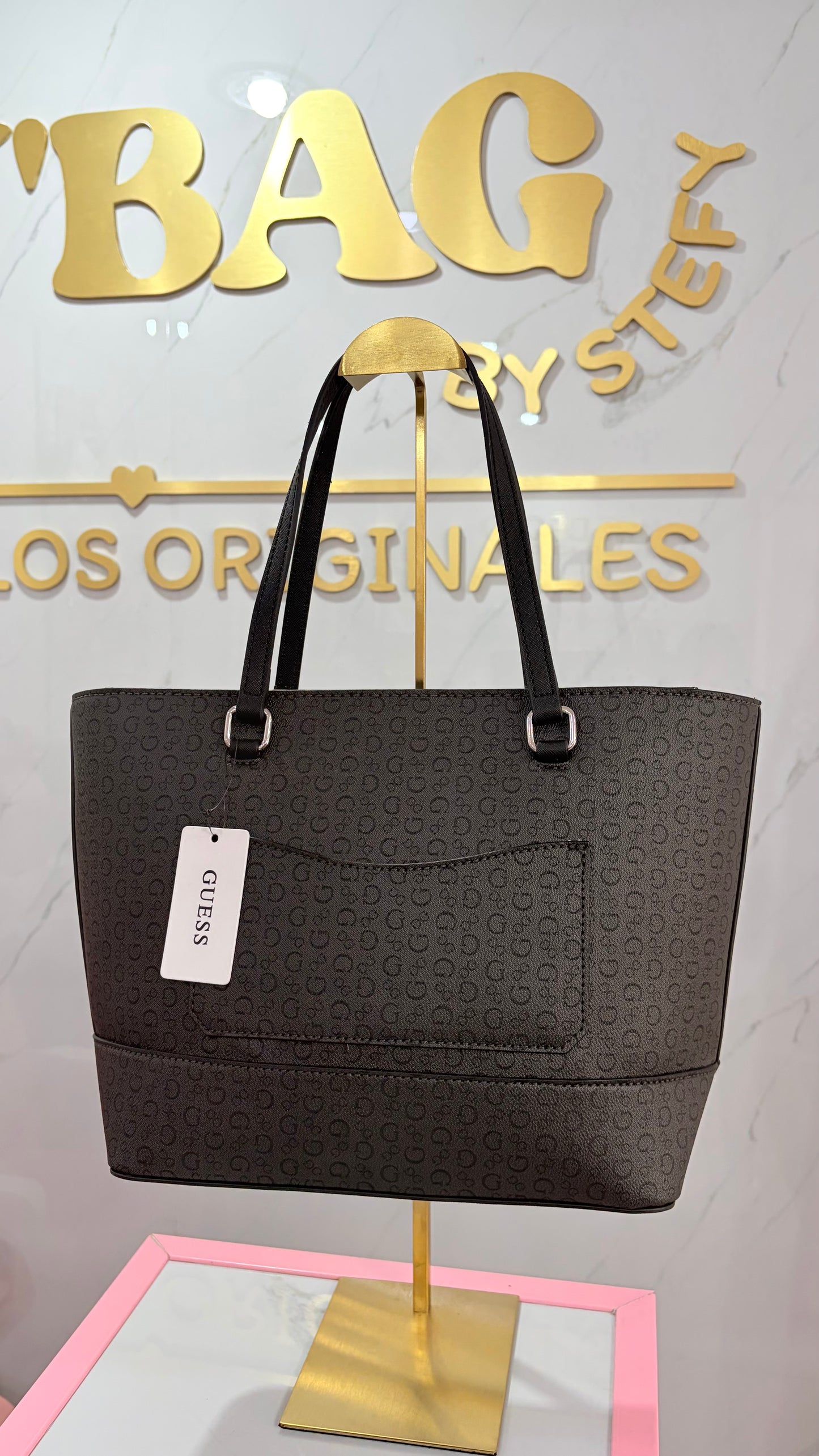 Bolsa Dama Tote Negra Guess