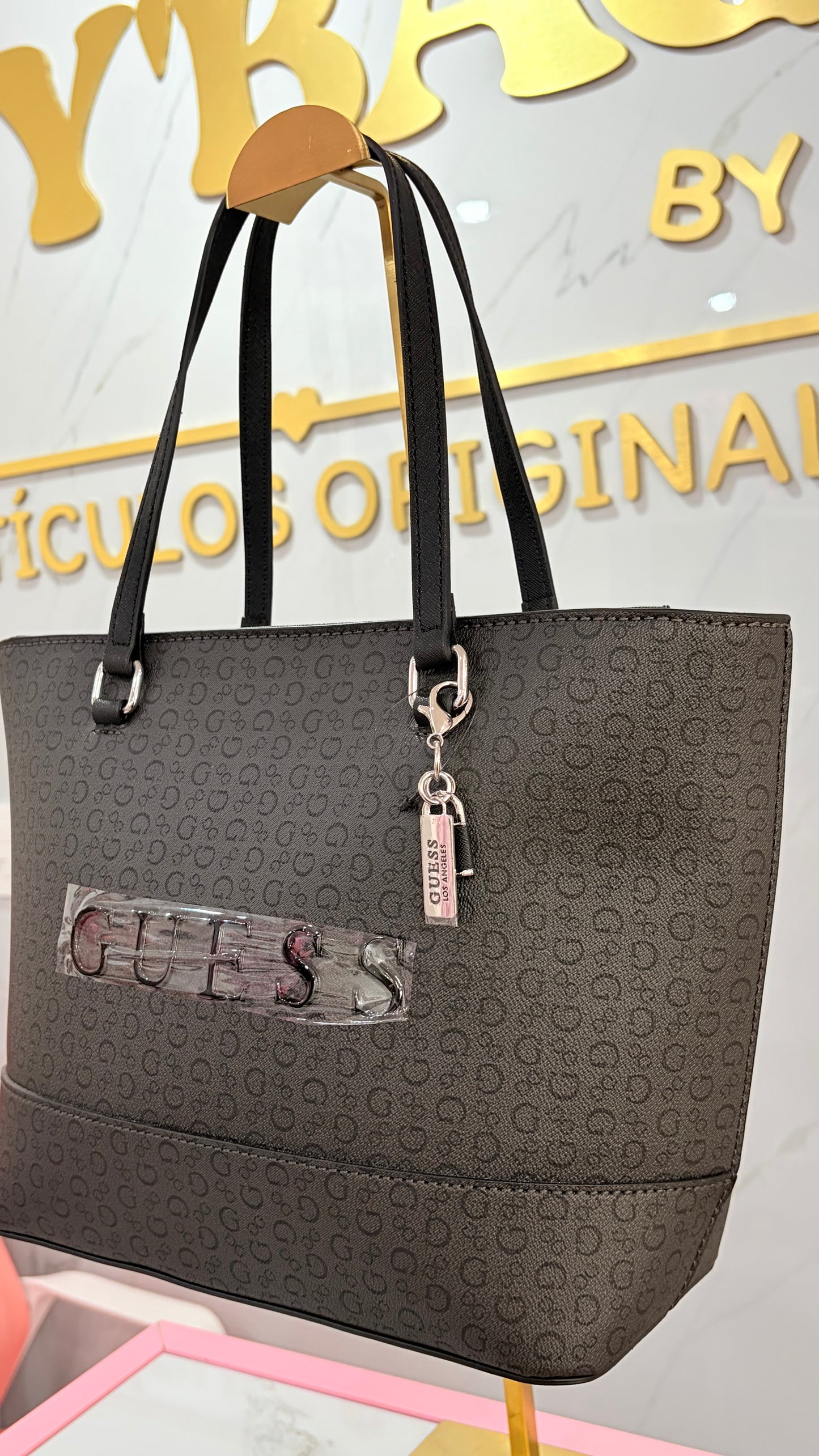 Bolsa Dama Tote Negra Guess