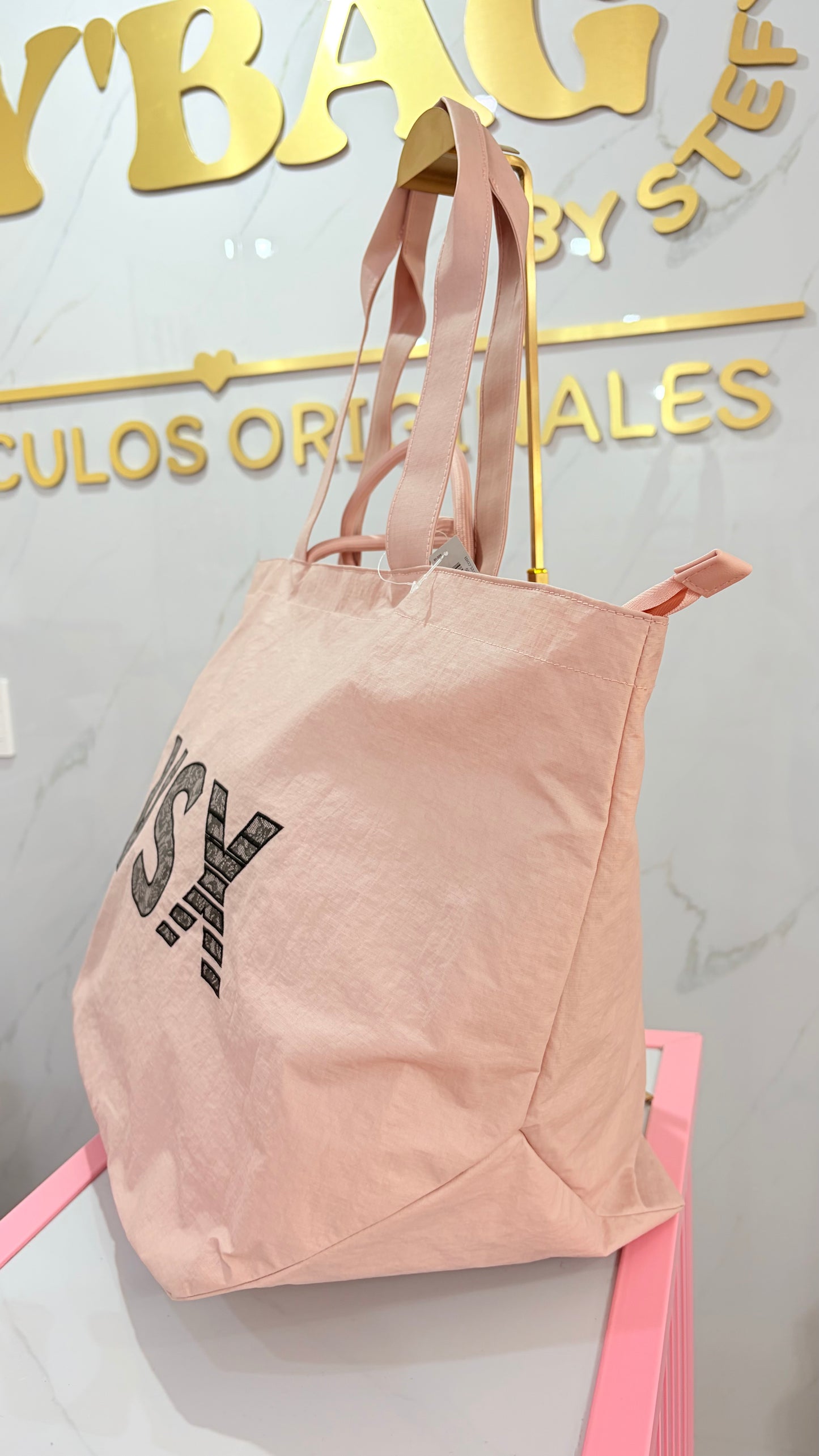 Bolsa Dama Tote Maxi Rosa Victoria’s Secret