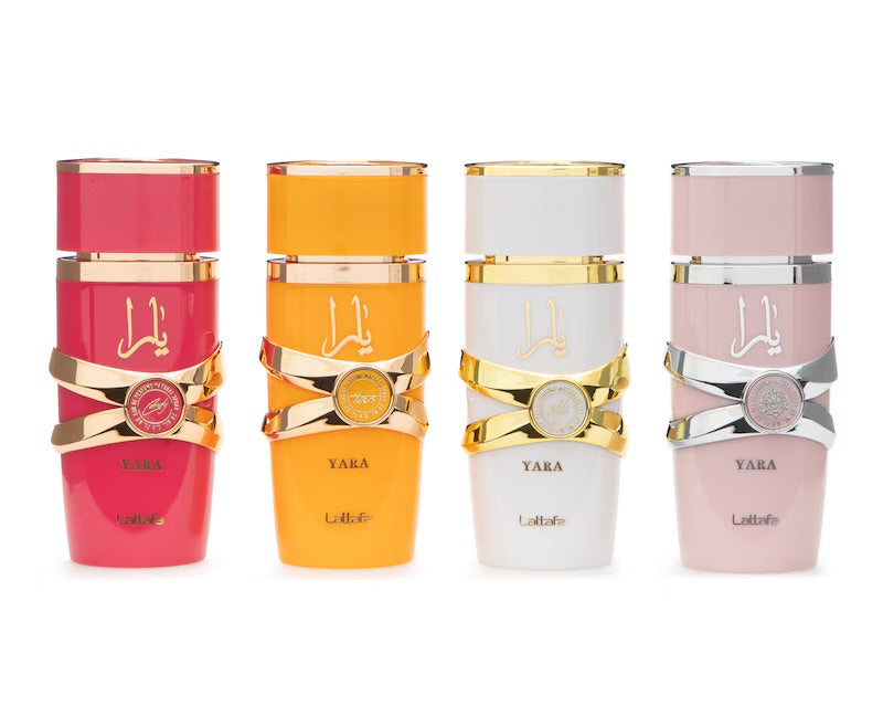 Set Perfume Dama 4 Piezas 25ml Yara Lattafa