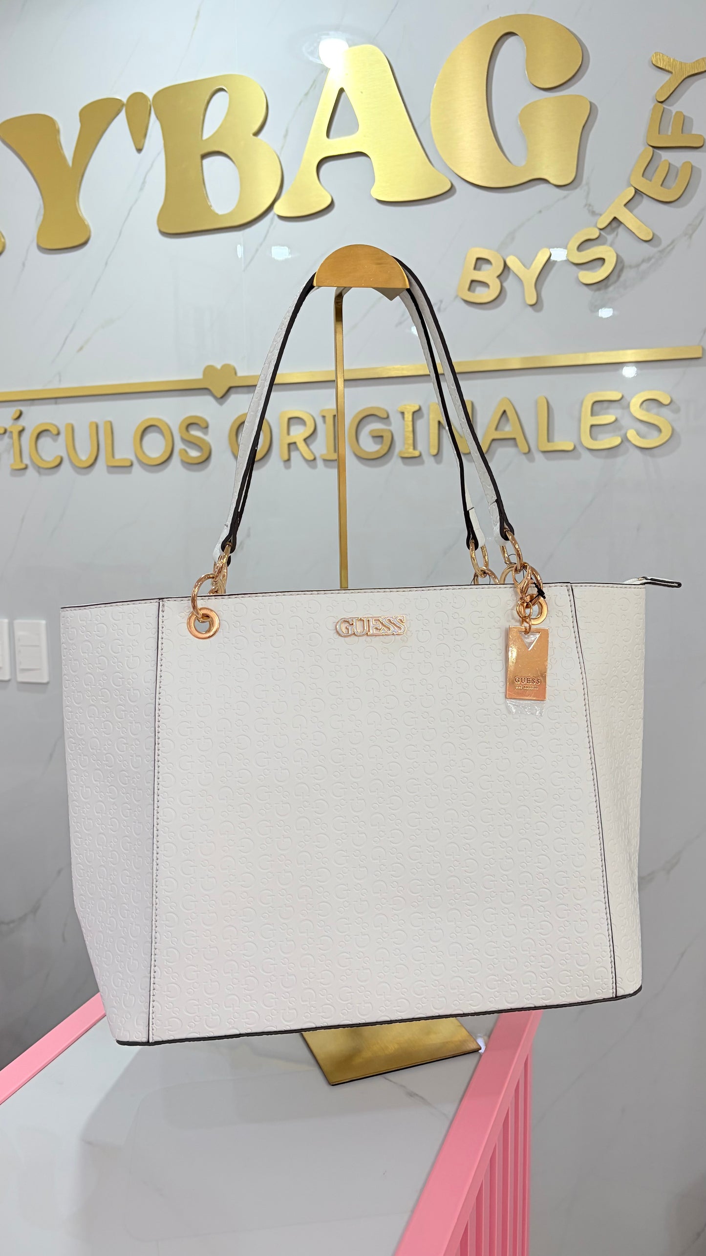 Bolsa Dama Tote Blanca Guess