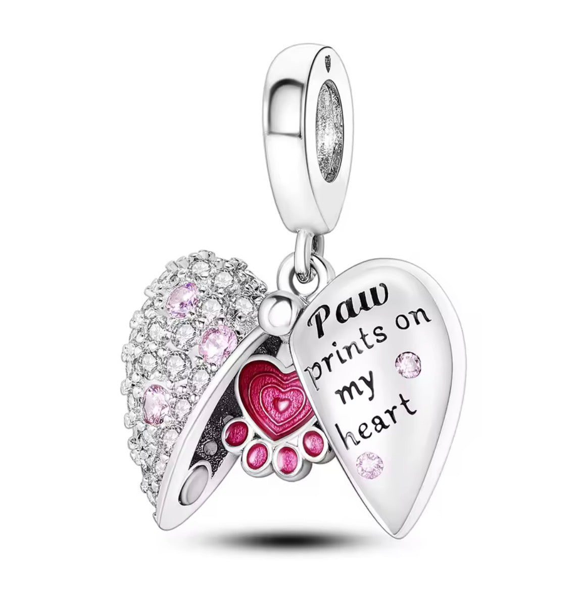 Charm Chapado Corazón Huellita